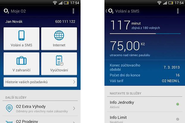 Mobilní aplikace Moje O2 je dostupná i pro iPhone