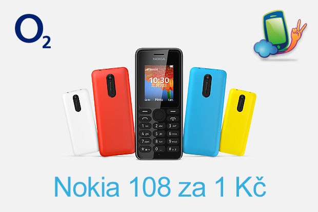 O2: Nokia 108 jako dárek