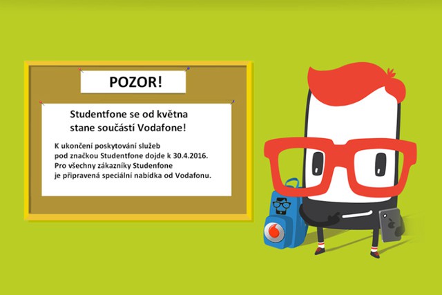 Další virtuální operátor končí! Studentfone se stane součástí Vodafonu.