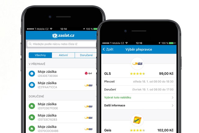 Poslat balík nyní můžete i z mobilu