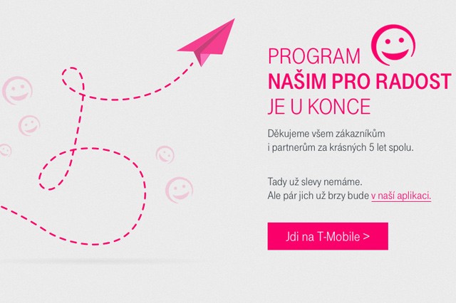 T-Mobile ukončil program Našim pro radost
