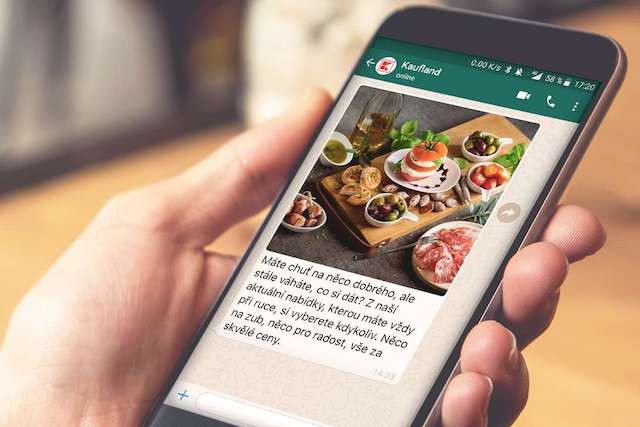 Kaufland začal posílat newsletter přes WhatsApp