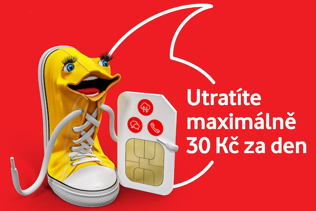 S novou předplacenkou od Vodafonu nezaplatíte za den víc než 30 korun