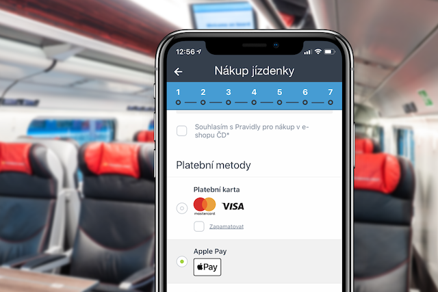 V aplikace Českých drah nyní koupíte jízdenky i přes Apple Pay