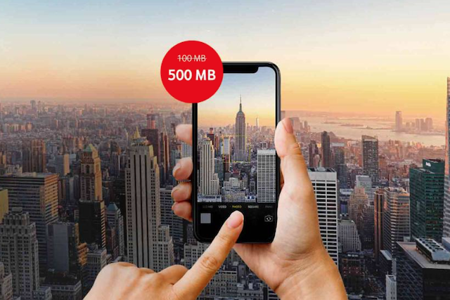 Vodafone nyní nabízí v Roamingu na den 5x více dat