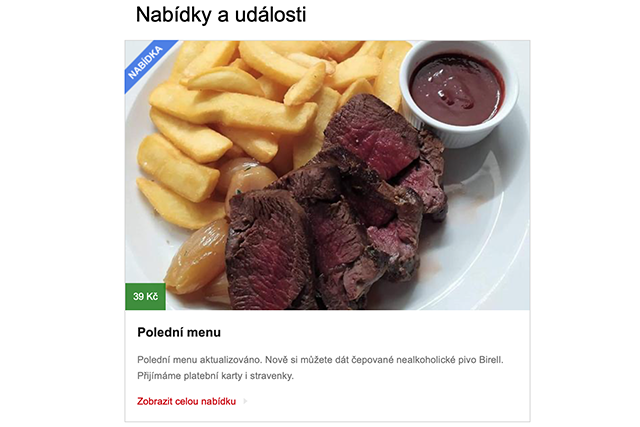 Seznam.cz začal zobrazovat denní menu restaurací