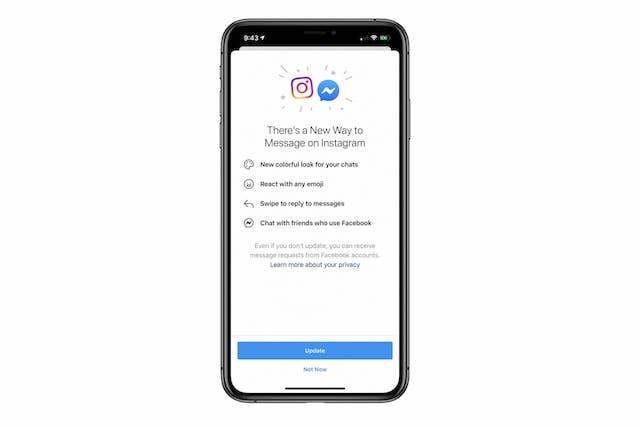 Facebook propojil Instagram s Messengerem