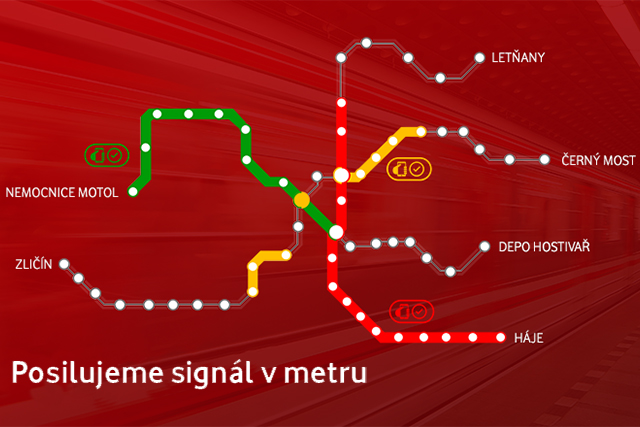 Ve stanicích metra Chodov a Háje se nově připojíte k LTE síti