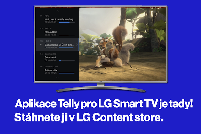 Telly spustila aplikaci pro televize LG