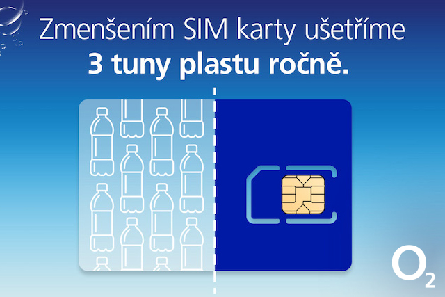 O2 zmenšuje SIM karty na polovinu: Ušetří díky tomu 3 tuny plastu ročně