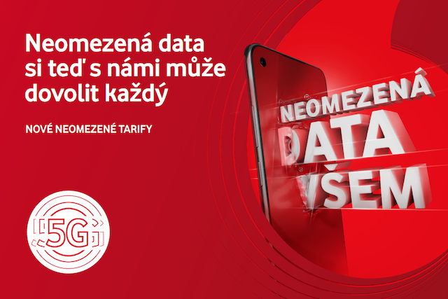 Vodafone přidal do nabídky tarify s neomezenými daty