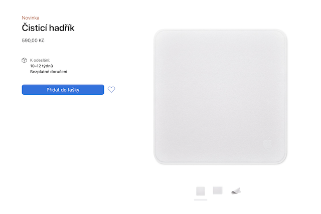 Čisticí hadřík od Applu? Stojí 590 Kč a přijde vám až za 3 měsíce