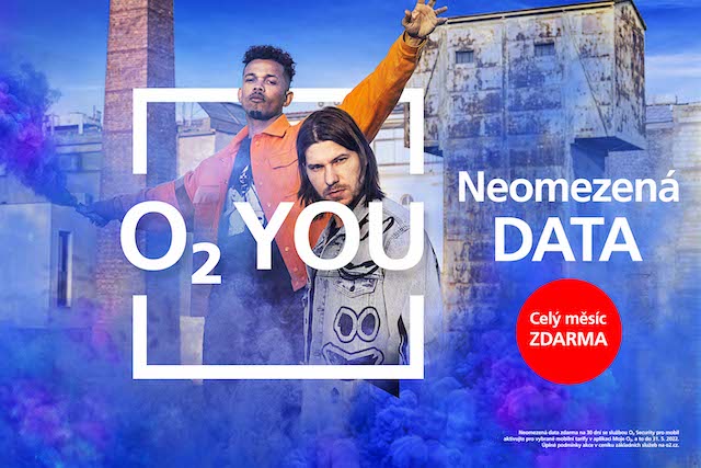 O2 rozdává k tarifům O2 YOU neomezená data zdarma a slevu na sluchátka