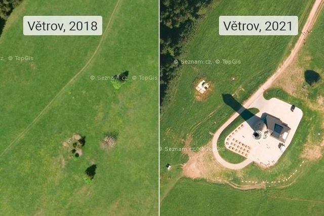 Mapy.cz zveřejnily nové letecké snímky odhalující následky přírodních katastrof na Moravě