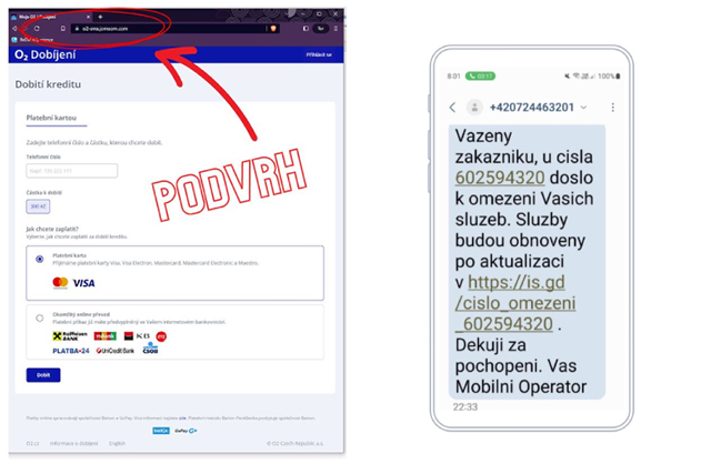 O2 varuje před podvodnými SMS cílenými na jejich zákazníky