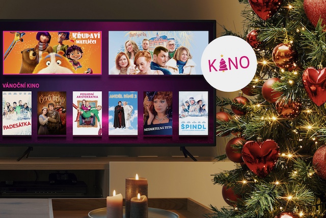MAGENTA TV divákům nově nabídne bezplatnou videotéku a Vánoční kino