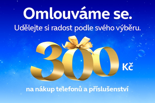 O2 mělo v pondělí výpadek, jako omluvu nabízí zákazníkům poukaz 300 Kč