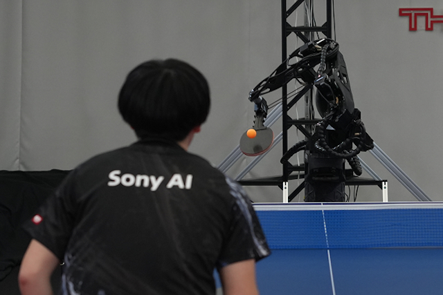 Robot Ace od Sony porazil špičkové hráče ve stolním tenisu
