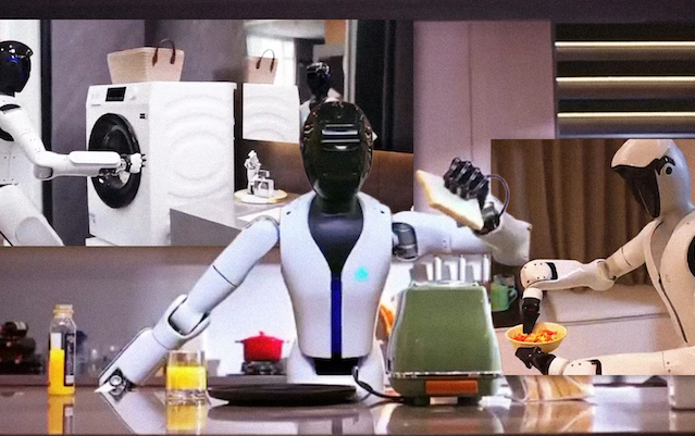 Čínská firma testuje robota, který zvládne většinu domácích prací