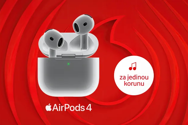 Vodafone láká studenty na AirPods 4 za korunu k vybraným tarifům