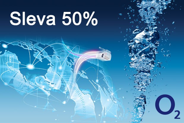 Internet od O2 se slevou 50%