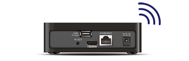 Set-top-box O2 TV Air - zadní strana