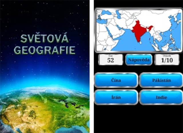 Aplikace Světová geografie