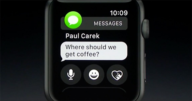 WatchOS 3 - psaní zpráv